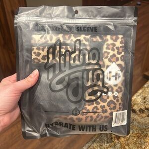 HydroJug half gallon cheetah print sleeve